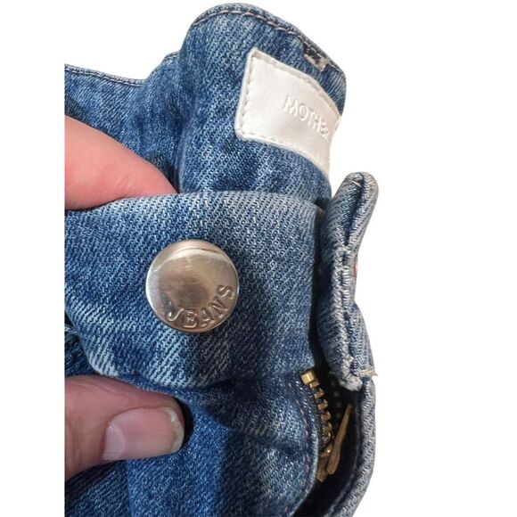 Mother Women's High Waisted Ankle Fray Distressed Jeans Size 30 Blue - Picture 7 of 12